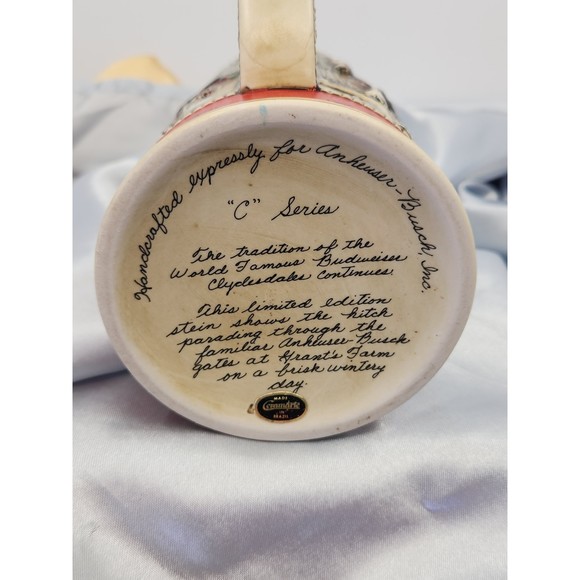 Handcrafted Anheuser Busch Mug, Made in Brazil, "C" Series. Limited Edition. - Picture 5 of 5